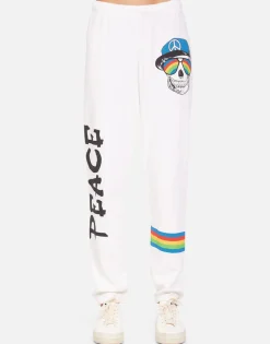 Outlet Brynn Rainbow Peace Skull Women Long Sweatpants
