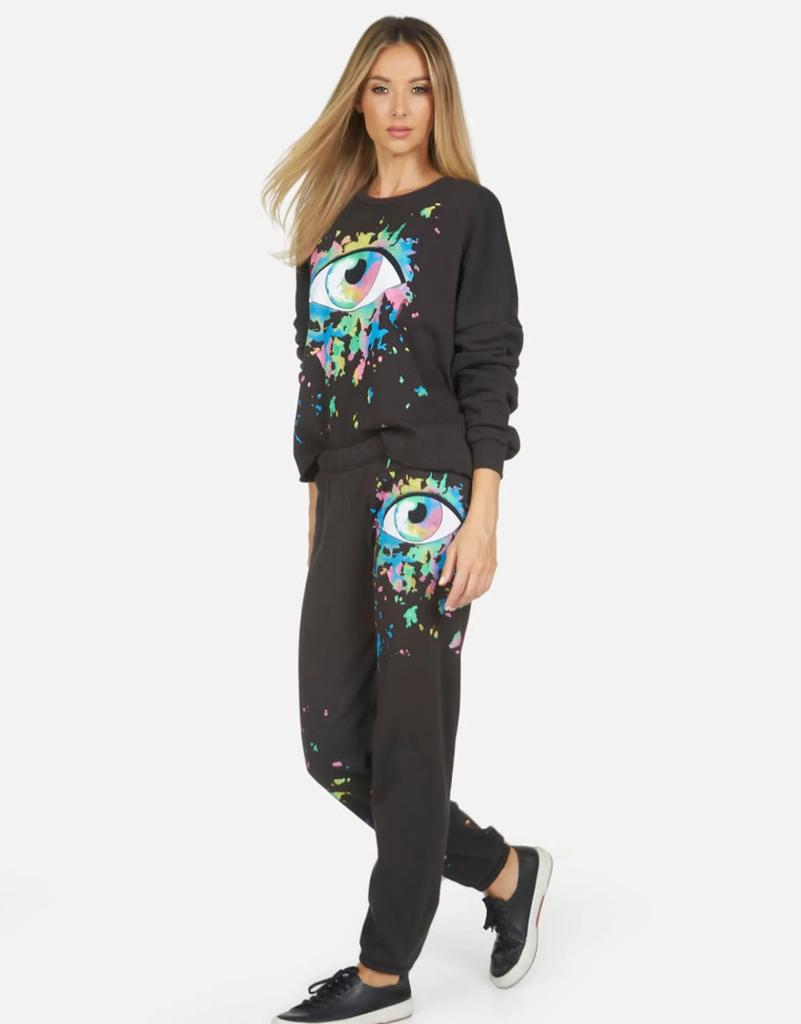 Hot Brynn Watercolor Eye Women Long Sweatpants