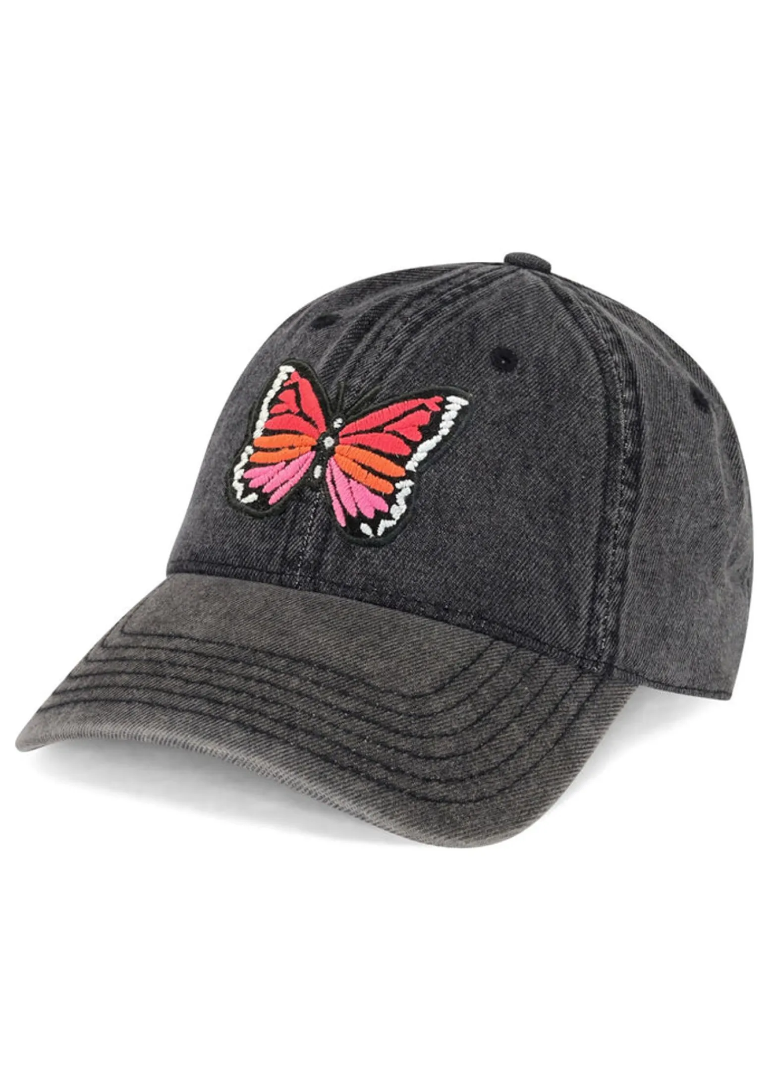 Outlet Butterfly Patch Denim Hat In | Reina By Hats