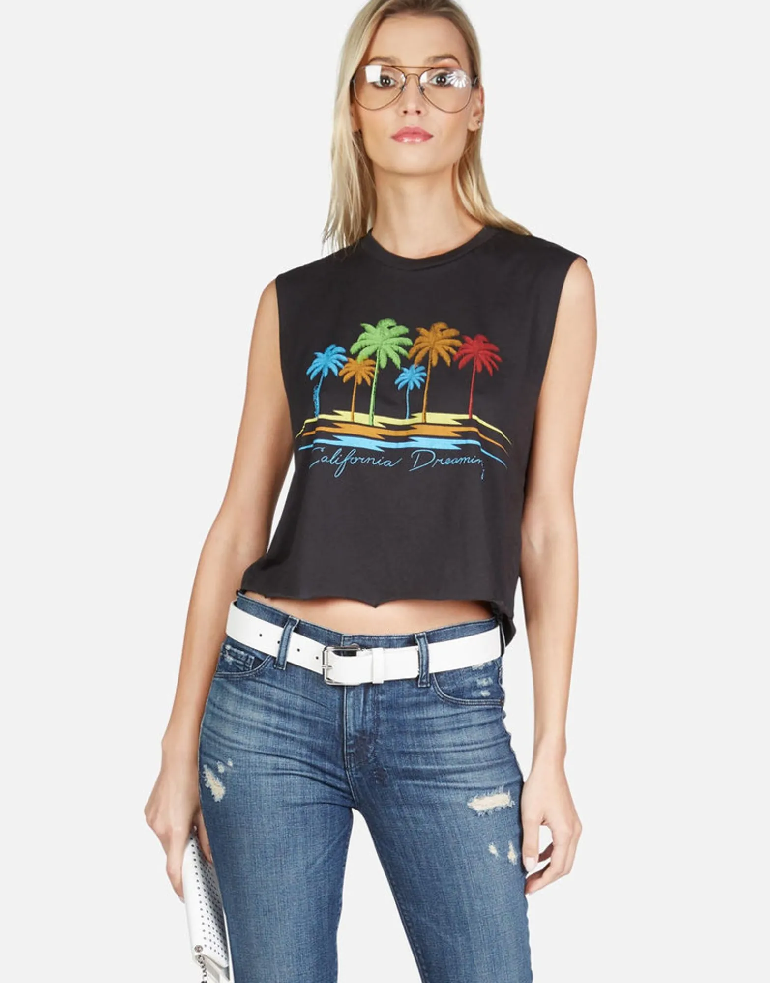 Best Cali Dreaming Crop Muscle Tank | Kel By Women Tanks