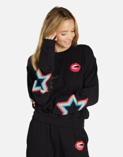 Flash Sale Candy Lip Crop Pullover In | Spalding By Women Long Sleeve