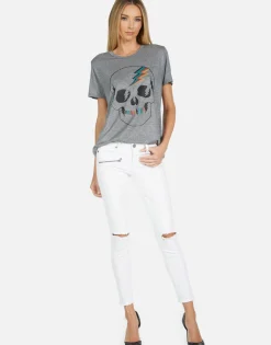 Store Capri Electric Skull Women Short Sleeve