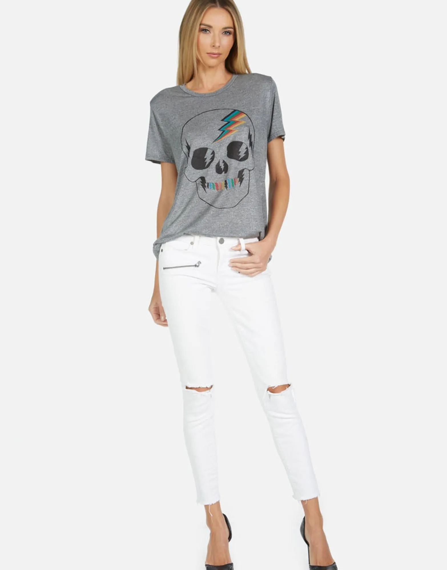 Store Capri Electric Skull Women Short Sleeve