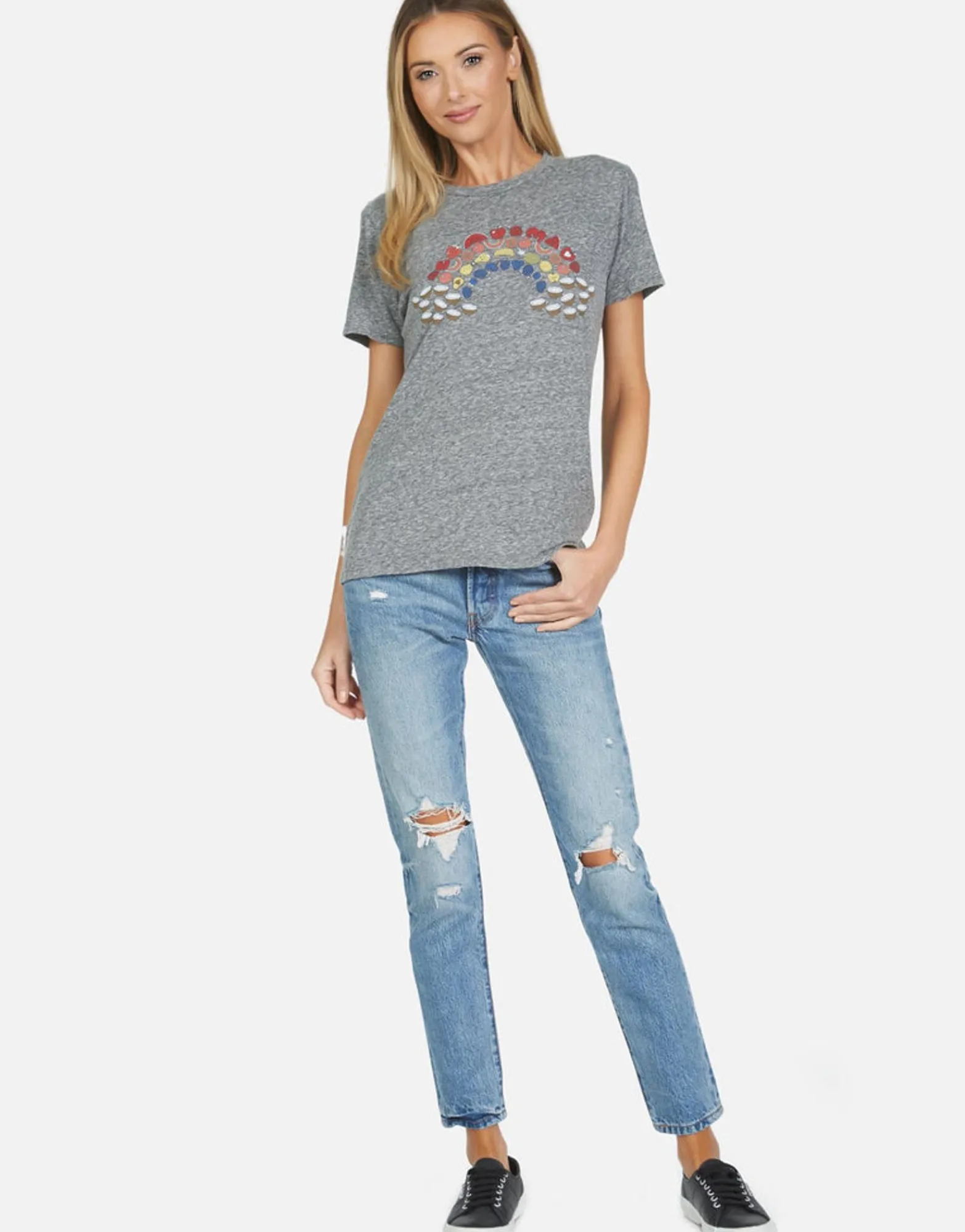 New Capri Fruit Rainbow Women Short Sleeve