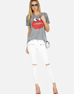 Outlet Capri Kiss Face Women Short Sleeve