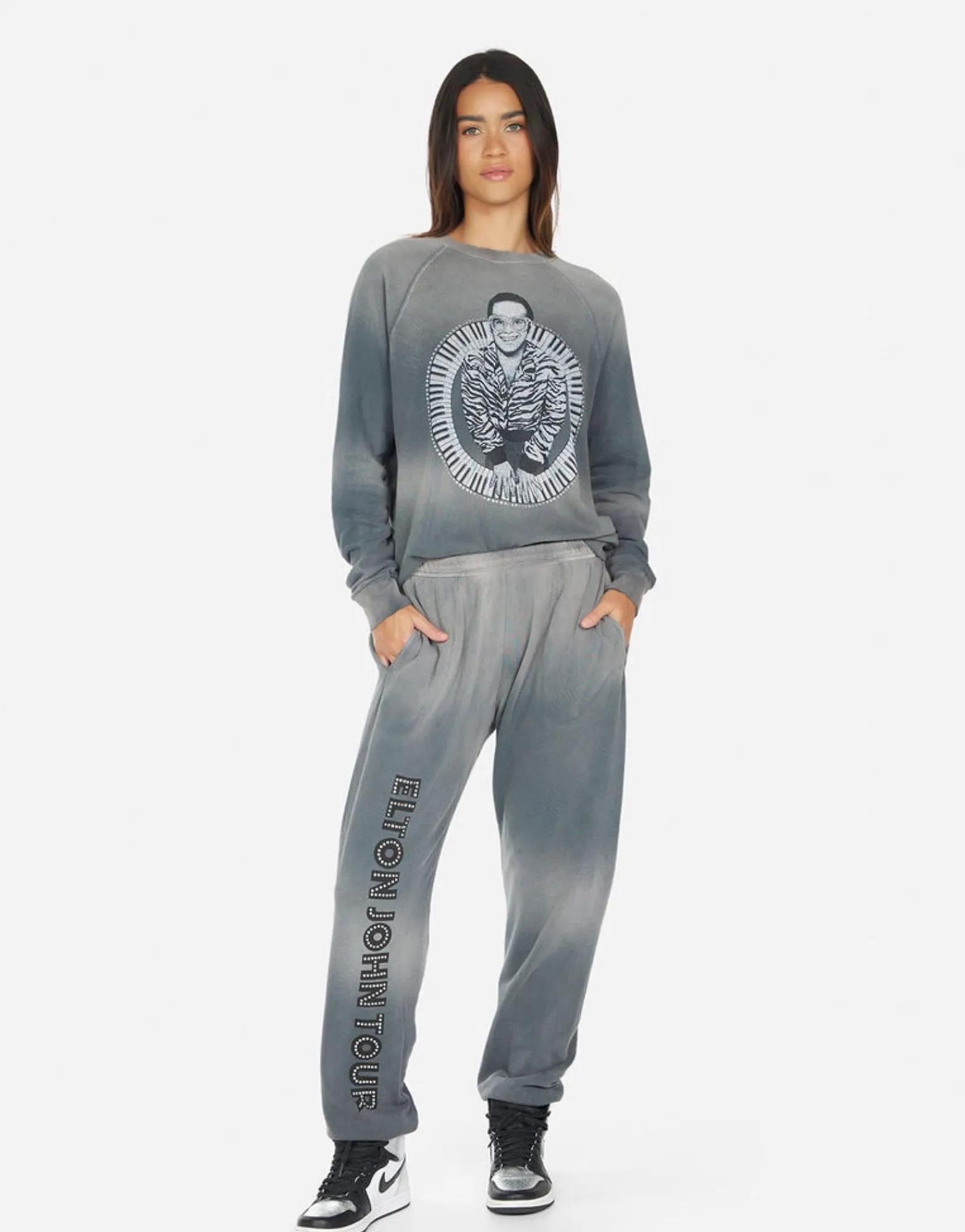 Clearance Chantria Elton John Piano Women Long Sweatpants