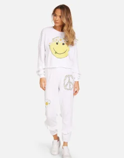 Cheap Chevelle Happy Daisy Peace Women Long Sleeve