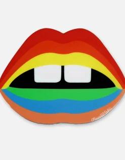 Discount Color Cig Lip Wooden Canvas Art By Decor