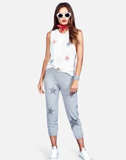 Best Color Mini Stripe Stars High Neck Tank | Peyton By Women Tanks