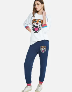 Cheap Color Varsity Tiger L/S Raglan Pullover | Lina By Women Long Sleeve