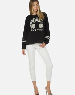 New Cosmic Lightning Eye L/S Vintage Pullover | Noleta By Women Long Sleeve