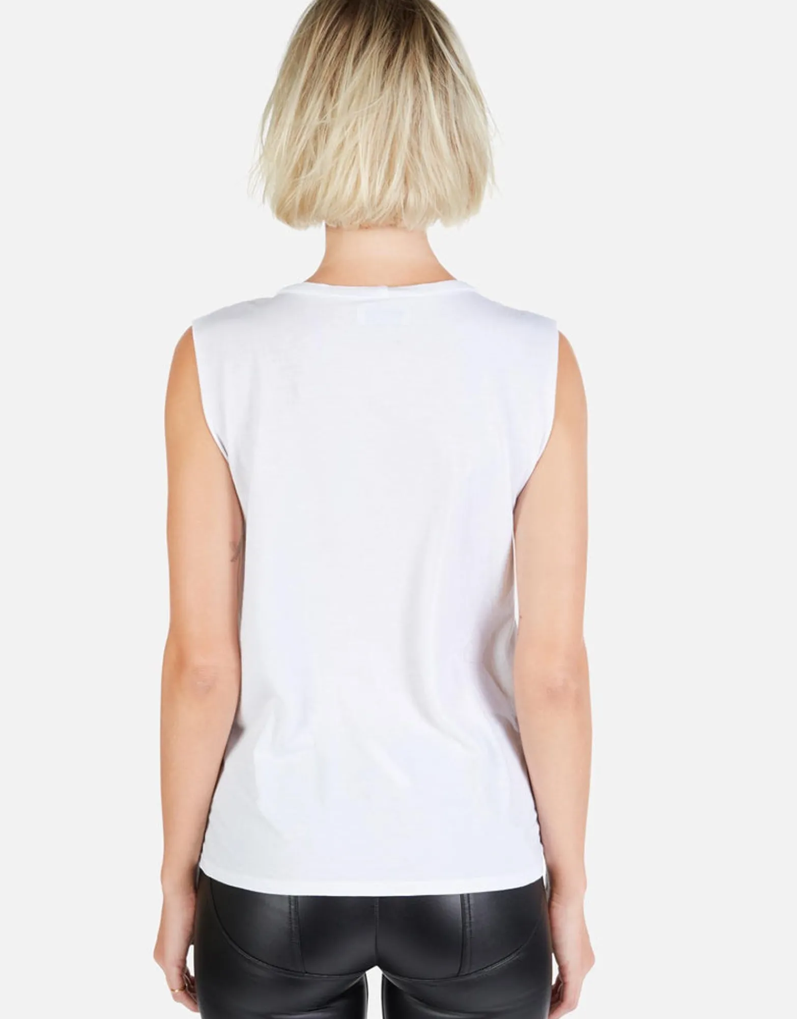 Sale Cracked Lightning Bolt Scoop Neck Tank | Kel By Women Tanks