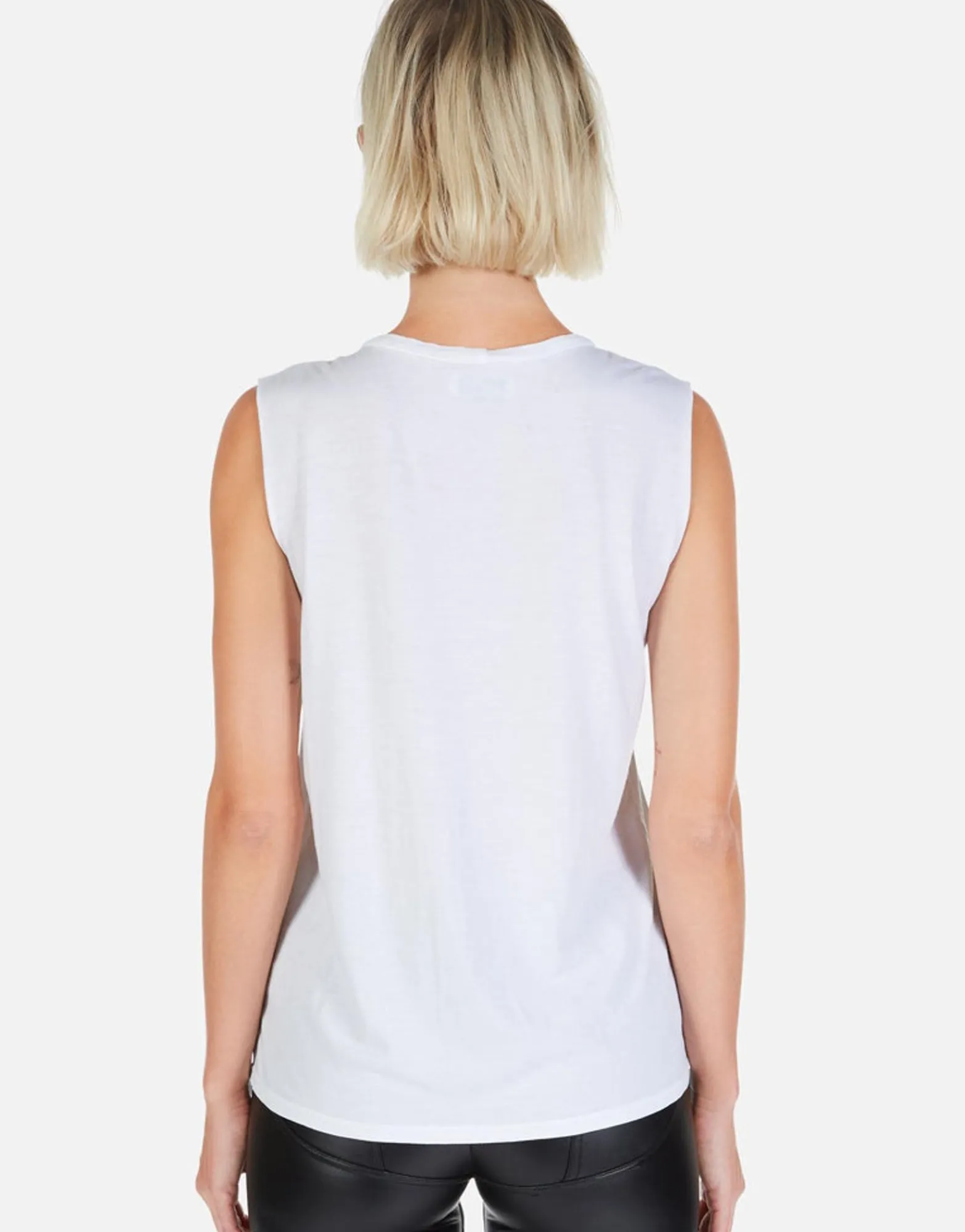 Sale Cracked Lightning Bolt Scoop Neck Tank | Kel By Women Tanks