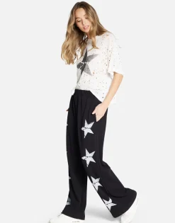 Outlet Cracked Star Distressed Tee | Linnea By Women Short Sleeve