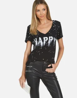 Store Cruz Airbrush Happy Women Short Sleeve