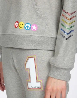 Hot Crystal #1 Love Pullover Hoodie | Melanie By Women Hoodies