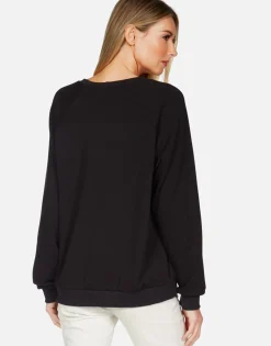 Flash Sale Crystal Biting Lip L/S Pullover | Noleta By Women Long Sleeve