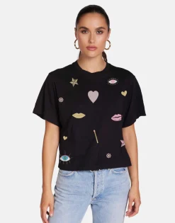 Hot Crystal Glam Women'S Tee In | Rue X By Women Short Sleeve