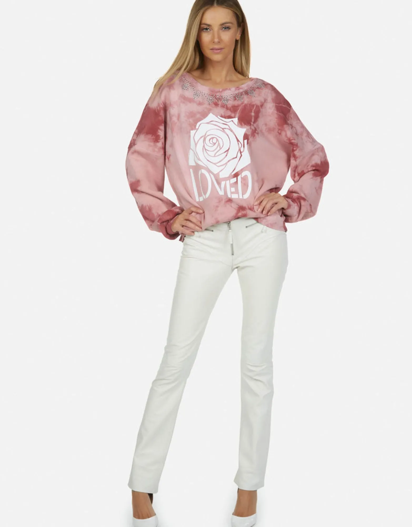 Best Crystal Loved Rose L/S Pullover | Sierra By Women Long Sleeve