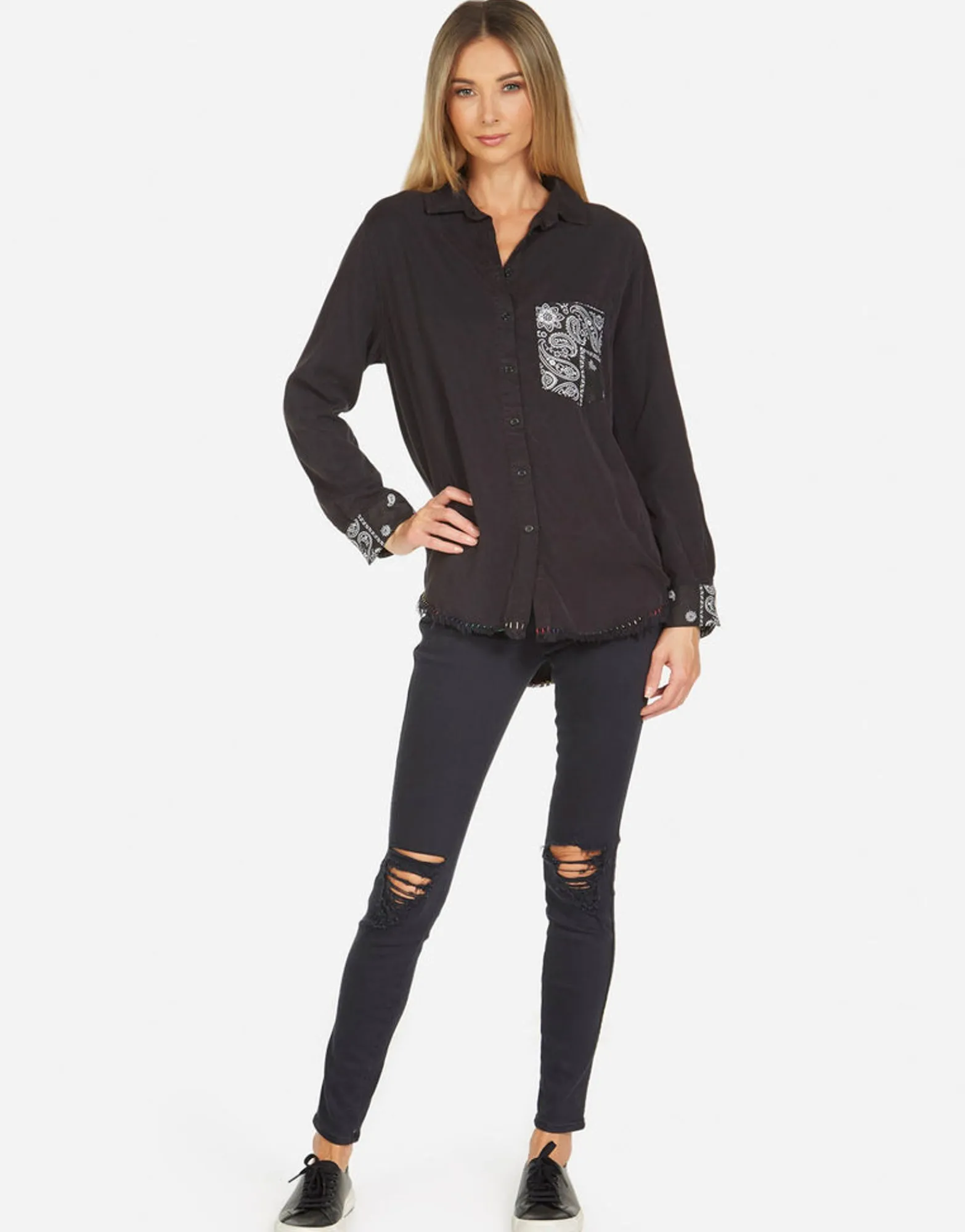 Best Sale Cynthia Bandana Lip Women Long Sleeve