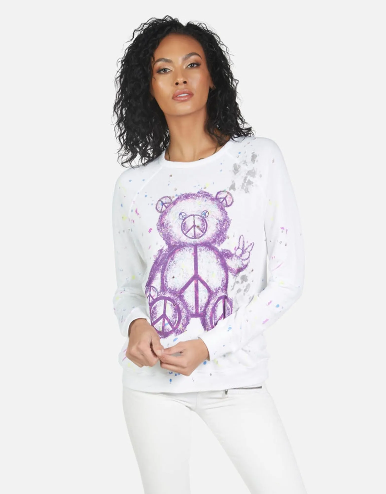 Best Sale Darby Peace Teddy Women Long Sleeve