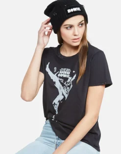 Store David Bowie Classic Tee W/ Metal Ring Trim | Wolf By Women Short Sleeve