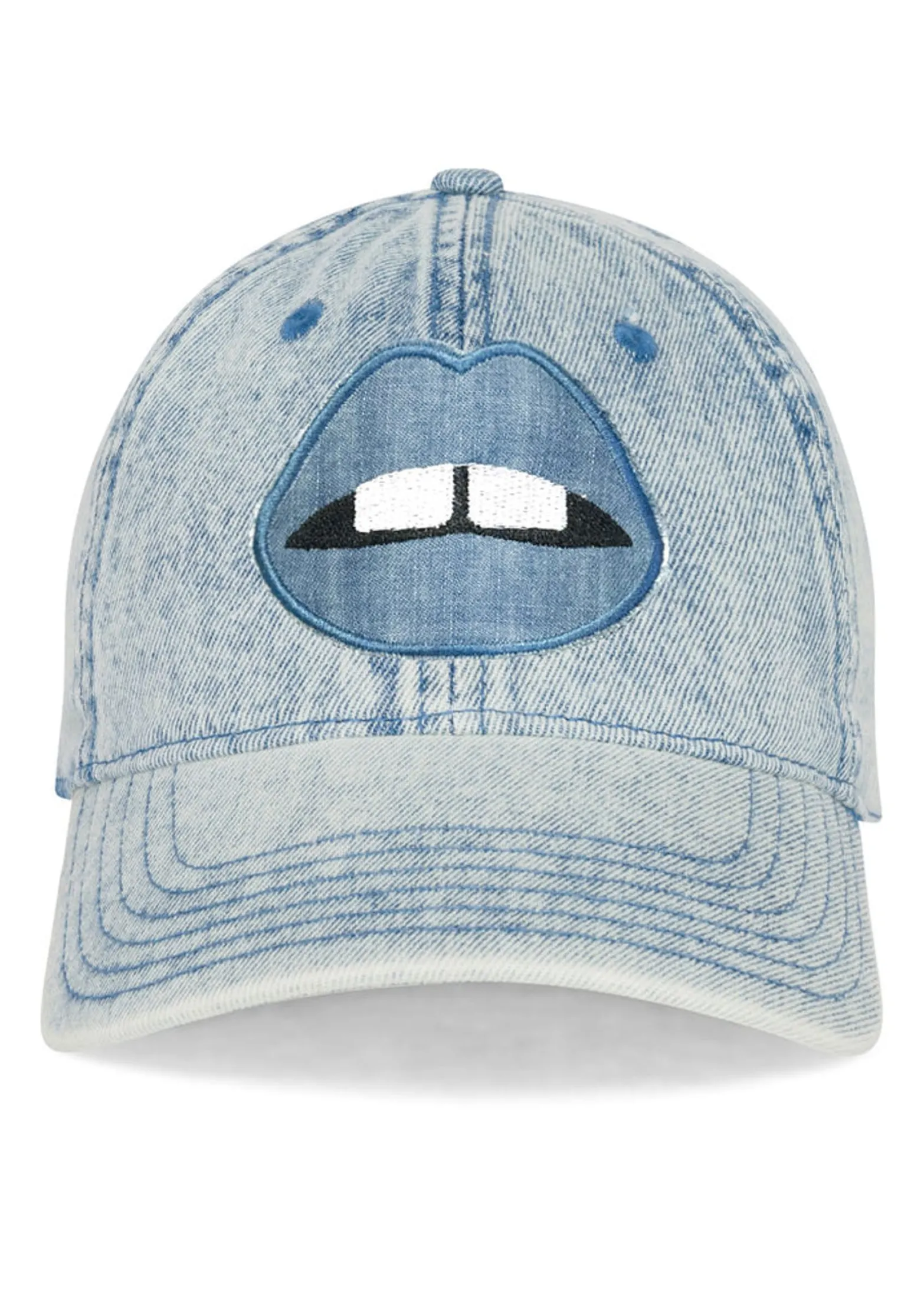 Outlet Denim Lip Patch In | Reina By Hats