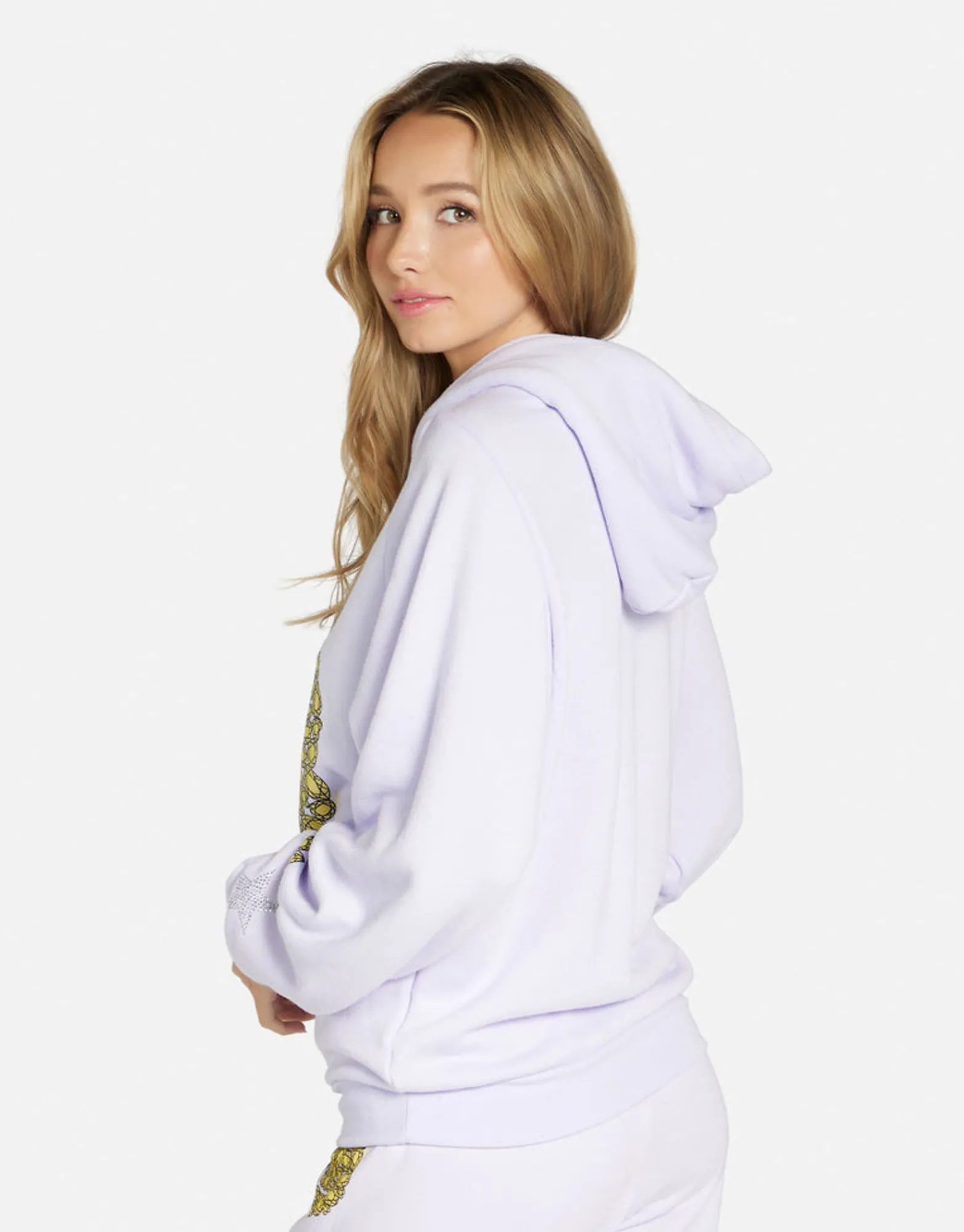 New Diamond Happyface Hoodie In Lt Purple | Trina By Women Hoodies