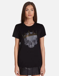 Best Sale Diamond Royal Skull Boyfriend Tee In | Wolf By Women Short Sleeve