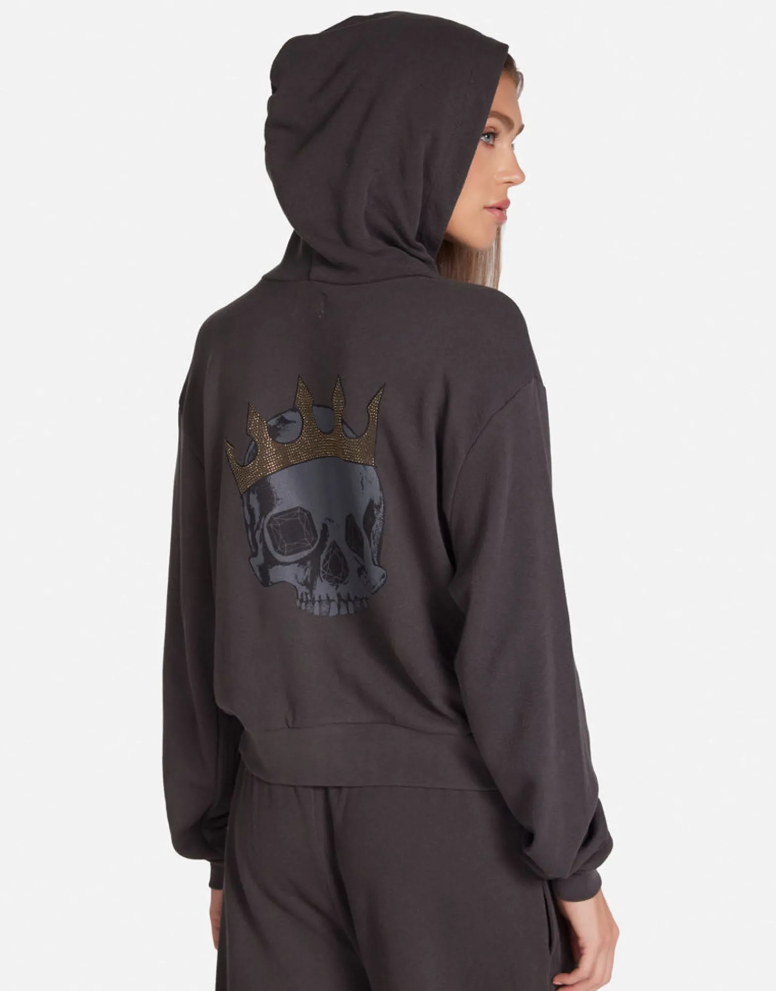Discount Diamond Royal Skull Hoodie In | Lachelle By Women Hoodies