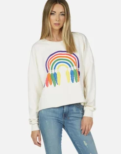 Cheap Dream Rainbow L/S Crop Pullover | Lee By Women Long Sleeve