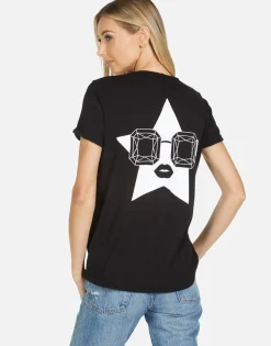 Cheap Edda Bling Star Women Short Sleeve