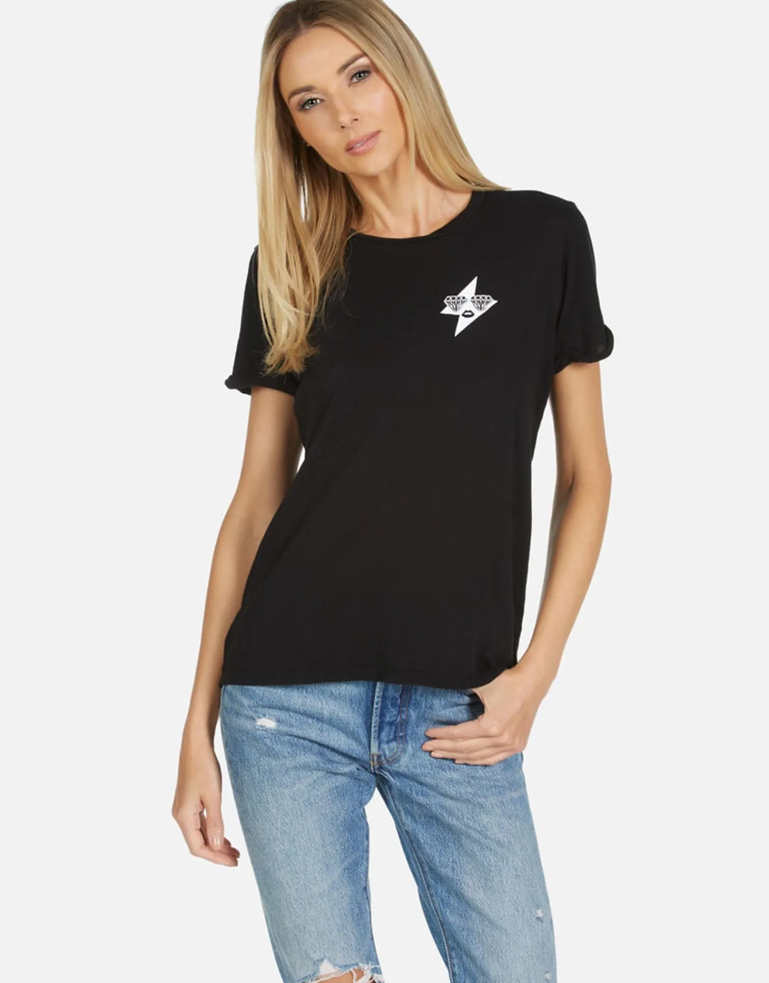 Cheap Edda Bling Star Women Short Sleeve