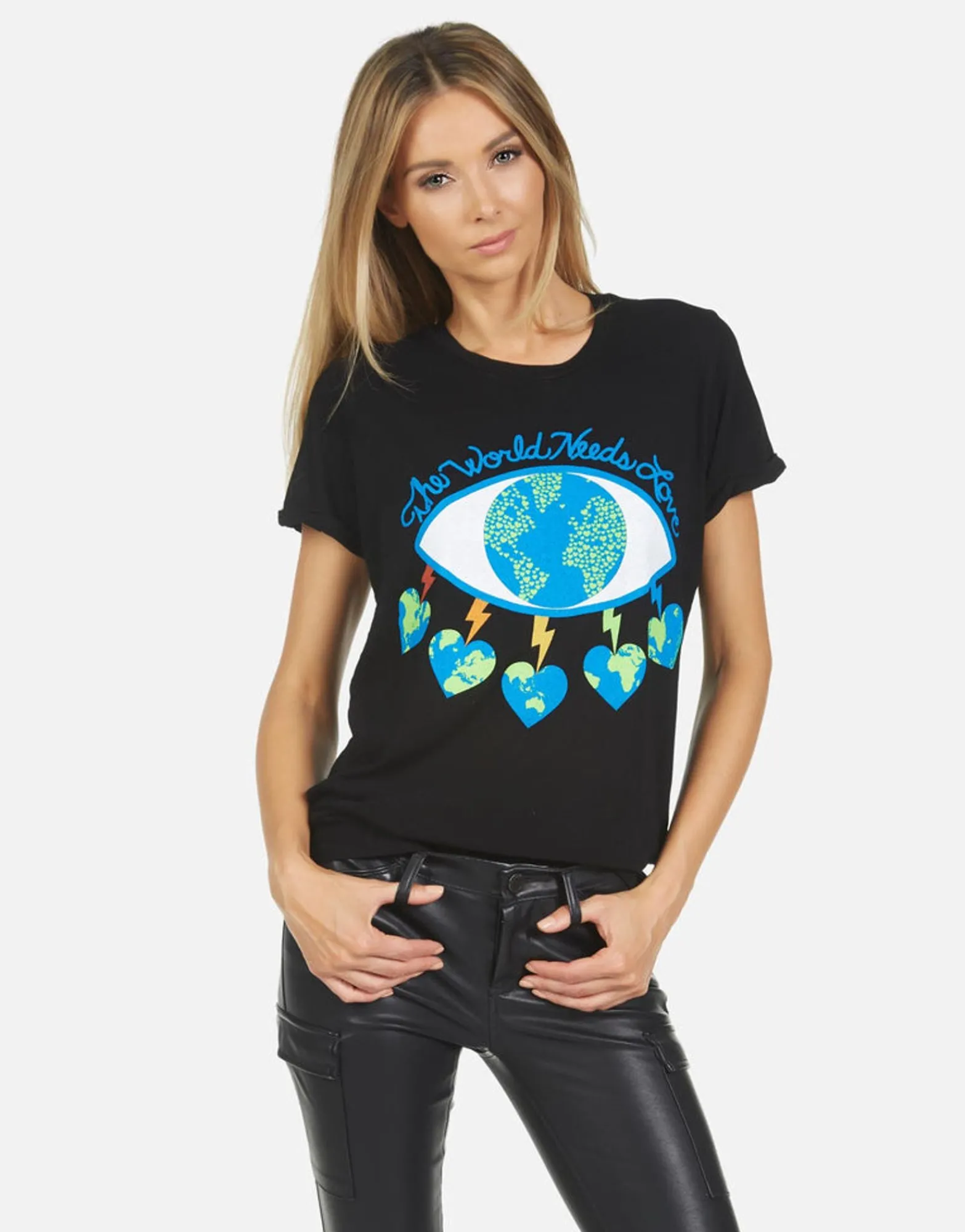Best Edda World Eye Love Women Short Sleeve