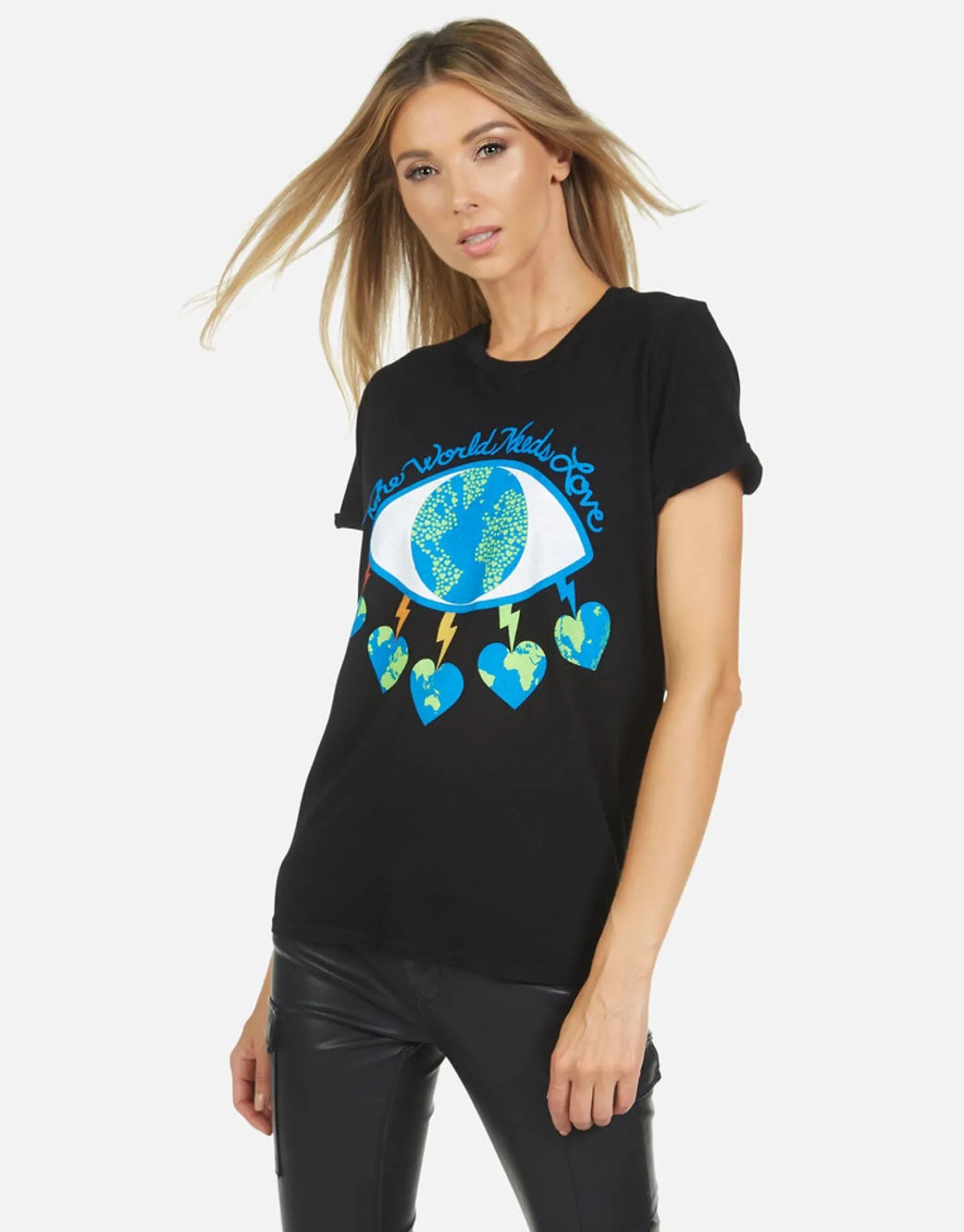 Best Edda World Eye Love Women Short Sleeve