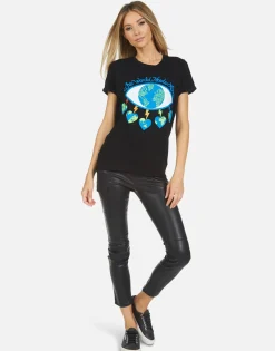 Fashion Edda Worlds Peace Lips Women Short Sleeve