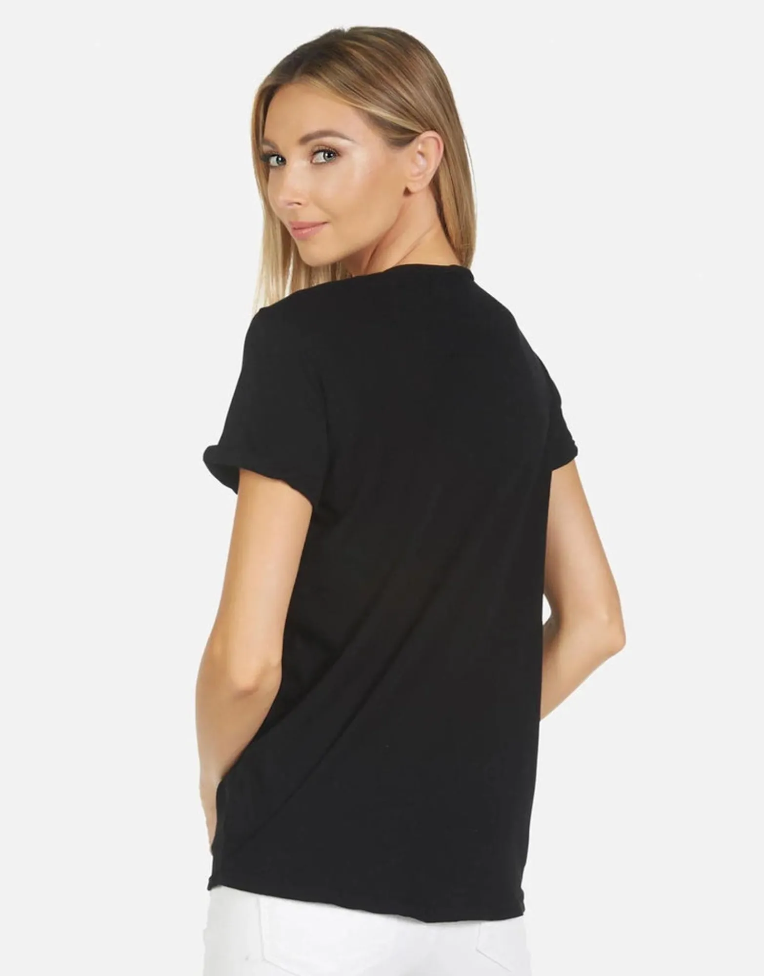 Clearance Edda X Crystal Multi Stars Women Short Sleeve