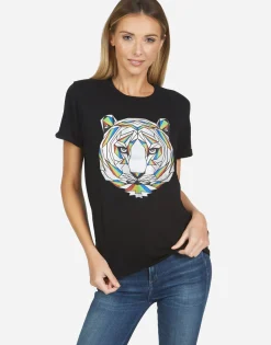 Fashion Edda X Geo Tiger Women Short Sleeve