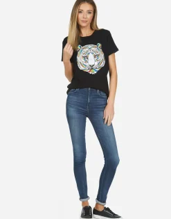 Fashion Edda X Geo Tiger Women Short Sleeve