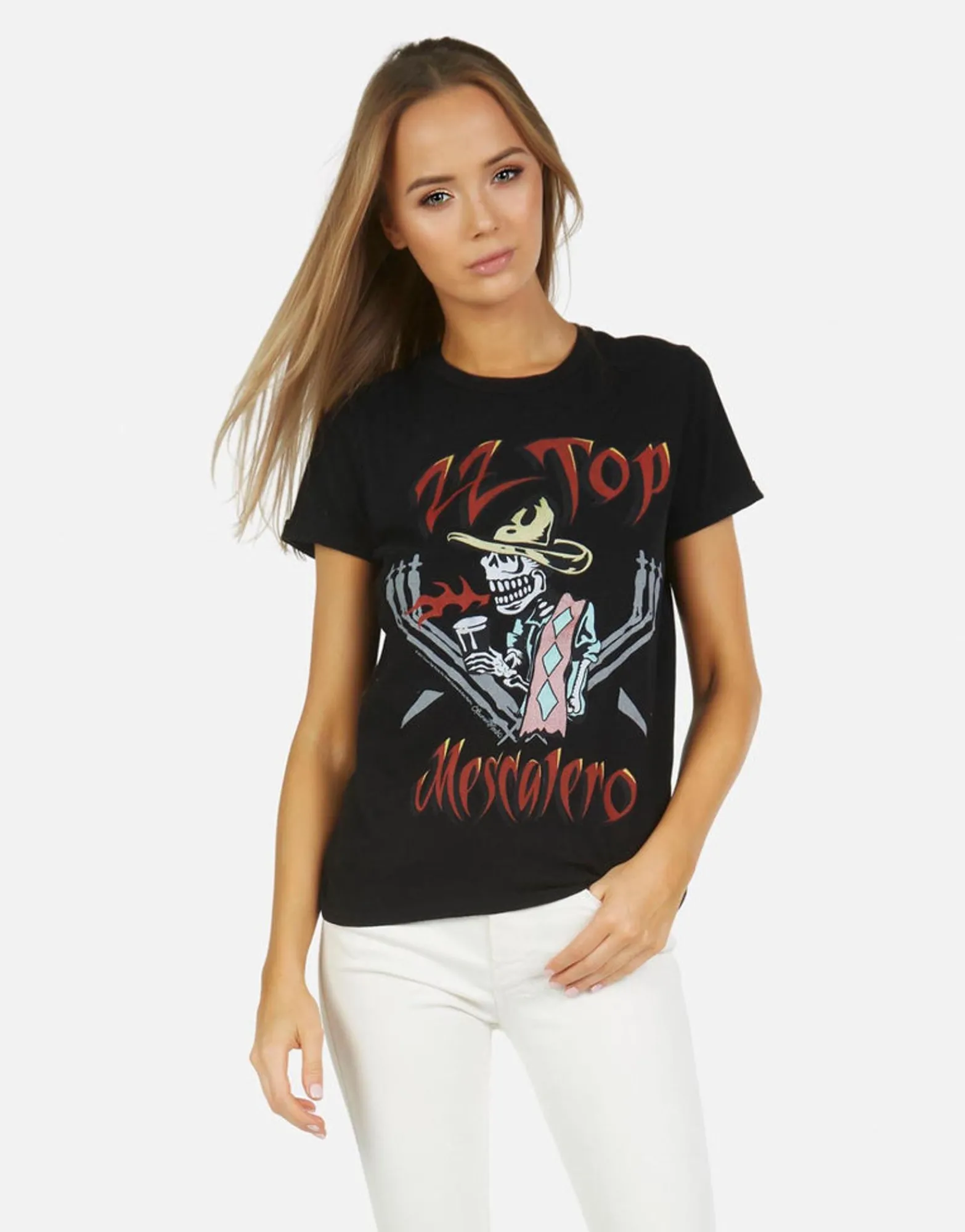 Hot Edda Zz Top Women Short Sleeve