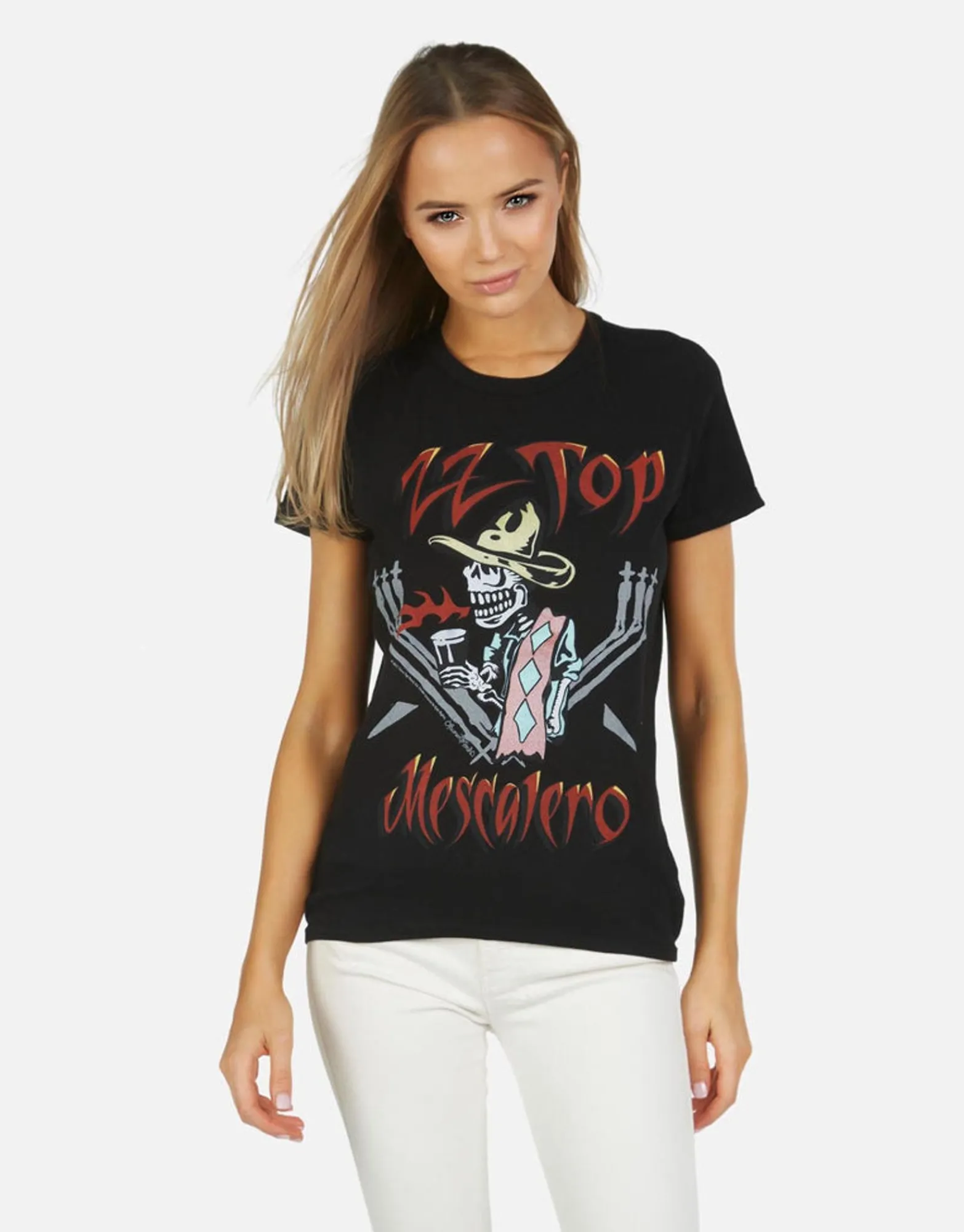 Hot Edda Zz Top Women Short Sleeve
