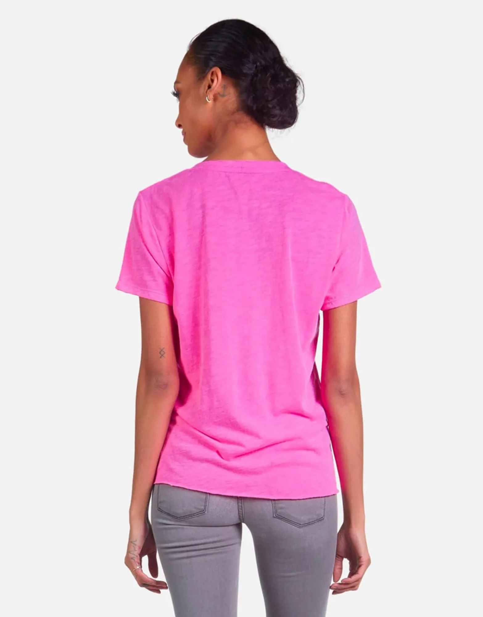Outlet Elara X Pink Lightning Bolt Women Short Sleeve