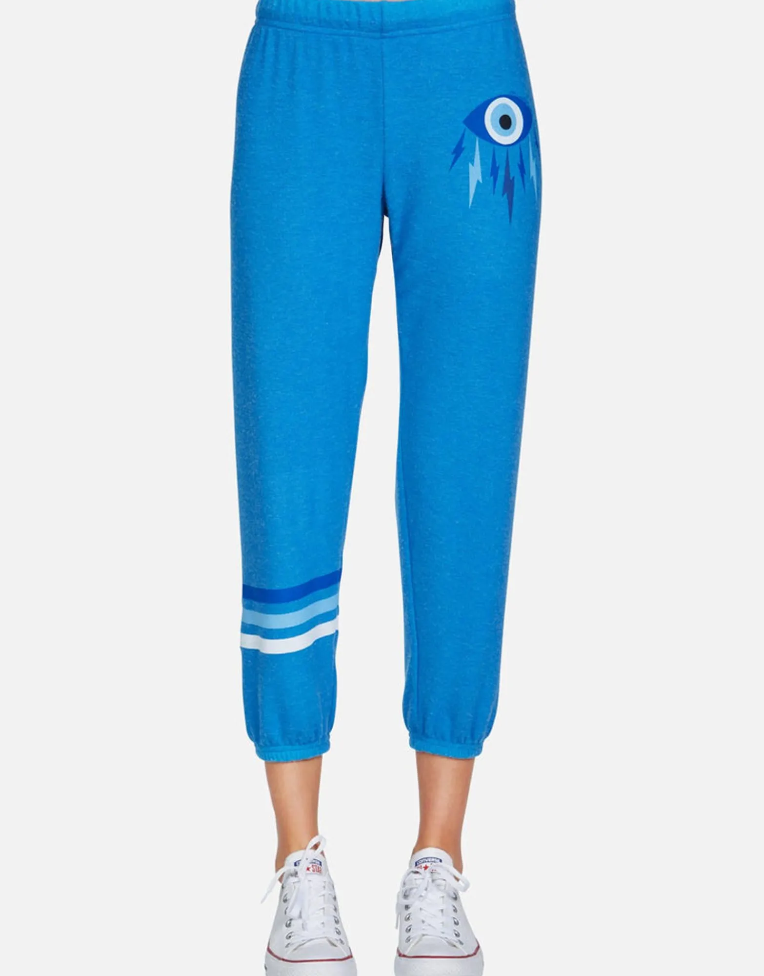Outlet Electric Evil Eye Crop Sweat Pant | Alana By Women Crop Sweatpants