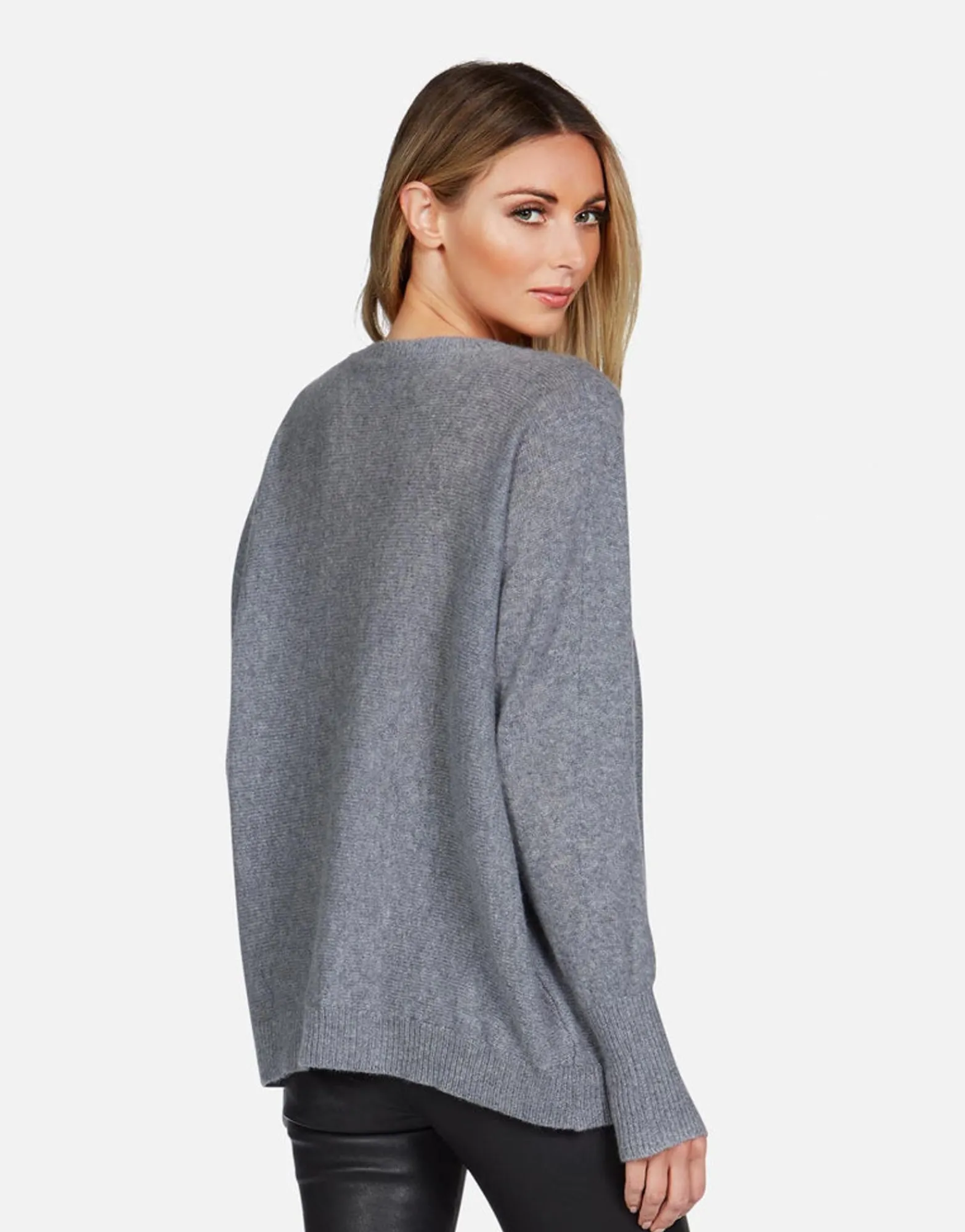 Store Electric Evil Eye Draped Cashmere Sweater | Ladona By Women Sweaters & Knits