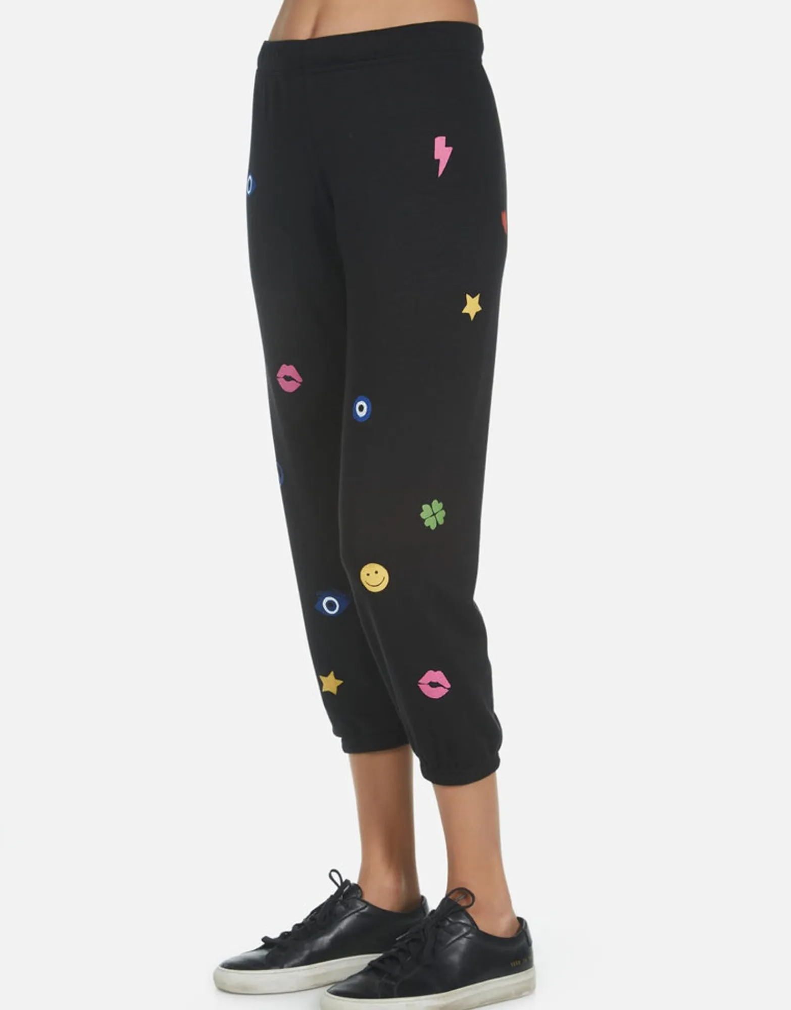 Fashion Elements Rainbow Crop Sweatpant | Alana By Women Crop Sweatpants