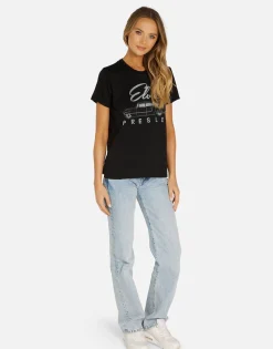 Online Elvis Presley Cadillac Boyfriend Tee In | Wolf By Women Short Sleeve