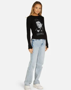 Hot Elvis Presley Fitted Thermal In | Mckinley By Women Long Sleeve