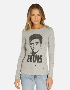Clearance Elvis Presley Fitted Top In | Kaylee By Women Long Sleeve