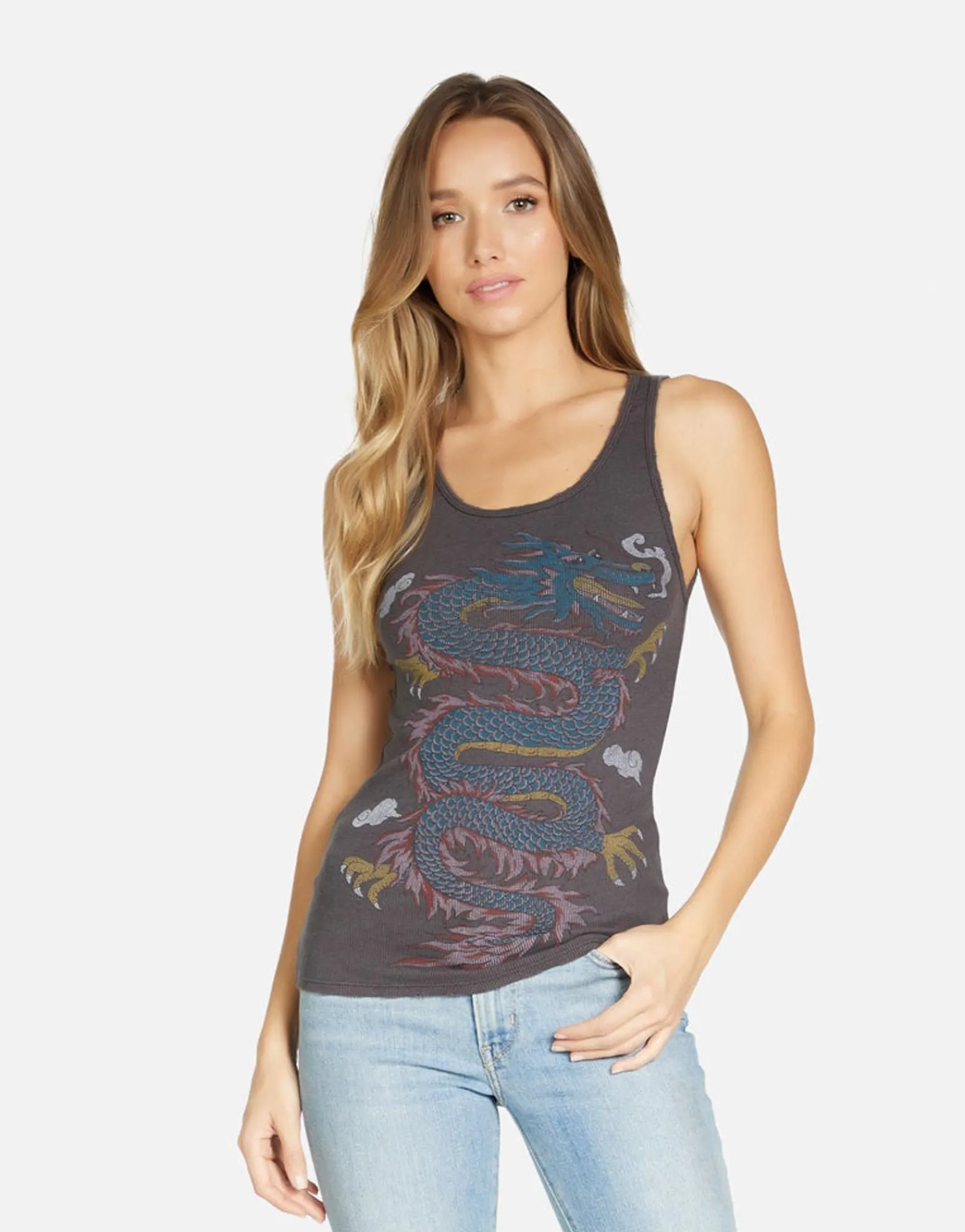 Cheap Esmerelda Vintage Dragon Women Tanks