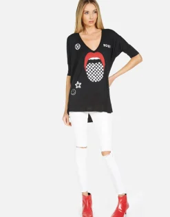 Best Sale Eva Checker Tongue Women Short Sleeve